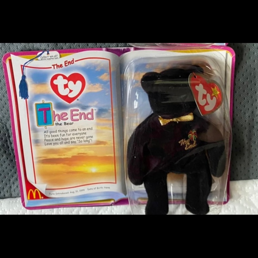 The end miniature beanie baby